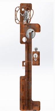 Horloge Pop Up Corten 512 pix Horloge Pop Up Corten 512 pix