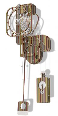 Horloge Pop up Murale 2017 rayées 512 pix